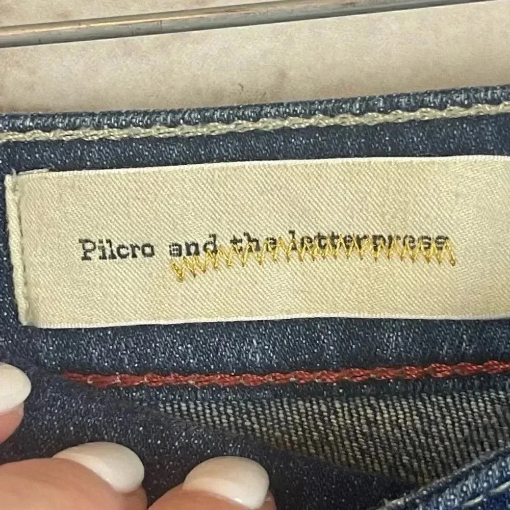 Anthropologie Pilcro and the Letterpress 26 Stet Denim Jean Shorts Distressed - Picture 2 of 8